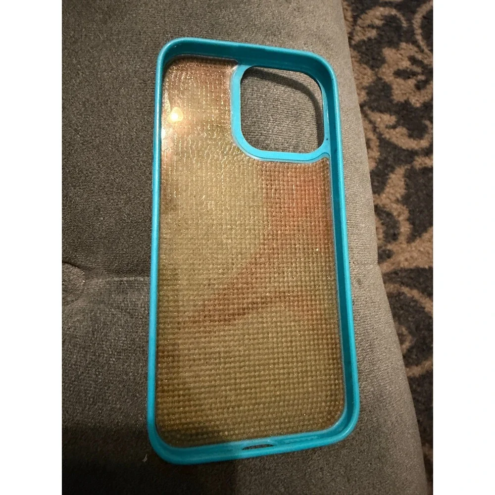 Teal Multicolor Rhinestone Crystal Bling Phone Case for iPhone 14 Pro Max